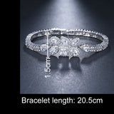 Geometric Zircon Bracelets for Women - Dinner Party Jewelry