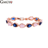 Rose Zirconia Water Drop Bracelet for Women