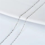 925 Silver Chain Necklace Gypsophila Design Dainty Jewelry