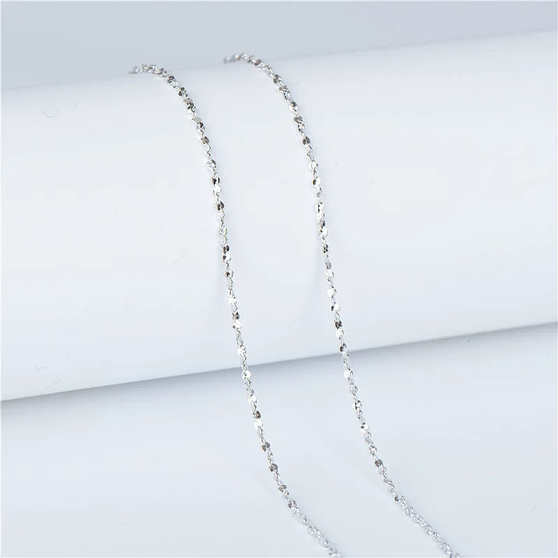 925 Silver Chain Necklace Gypsophila Design Dainty Jewelry
