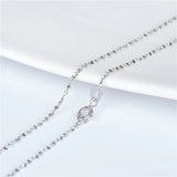 925 Silver Chain Necklace Gypsophila Design Dainty Jewelry