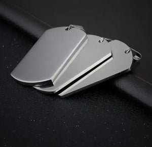 10pcs High Polished Stainless Steel Dog Tag Pendant