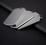 10pcs High Polished Stainless Steel Dog Tag Pendant