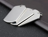 10pcs High Polished Stainless Steel Dog Tag Pendant