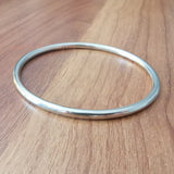 6pcs/set High Stainless Steel Round Cuff Bangle 4mm 68mm Inner