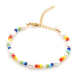Freshwater Pearl Bracelet Multicolor Beads Natural Jewelry Women