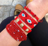 11:11 Scapular & Evil Eye Bracelet