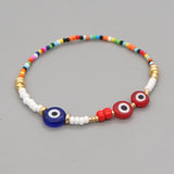 Red Glaze Evil Bracelet Charm Jewelry