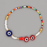 Red Glaze Evil Bracelet Charm Jewelry