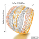 Charm Cross Layered Statement Rings for Women