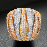 Charm Cross Layered Statement Rings for Women