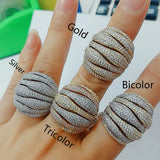 Charm Cross Layered Statement Rings for Women