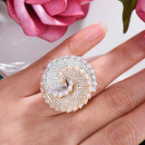 BOLD Baguette Zircon CZ Rings for Women Bridal Wedding
