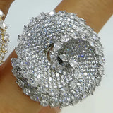 BOLD Baguette Zircon CZ Rings for Women Bridal Wedding