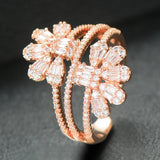 Baguette Cut Stackable Rings for Women CZ Boho Beach Jewelry