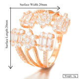 Baguette Cut Stackable Rings Set for Women