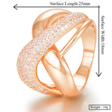 Multicolor Big Bold Statement Ring for Women Cubic Zircon Beads Charm Ring