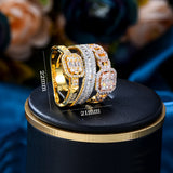 Multicolor Statement Ring for Women Cubic Zircon Beads Charm Bohemian Jewelry