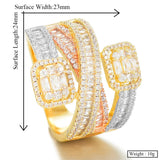 Charm Cross Layerd Statement Stacks Rings for Women