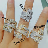 Charm Cross Layerd Statement Stacks Rings for Women