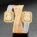 Charm Cross Layerd Statement Stacks Rings for Women