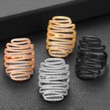 Charm Statement Ring for Women Cubic Zircon Finger Rings