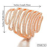 Charm Statement Ring for Women Cubic Zircon Finger Rings