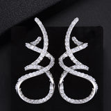 38mm Zirconia Naija Wedding Earring Jewelry