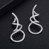 38mm Zirconia Naija Wedding Earring Jewelry