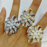 Baguette Zircon CZ Rings for Women Bridal Wedding Jewelry
