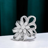 Baguette Zircon CZ Rings for Women Bridal Wedding Jewelry