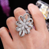 Baguette Zircon CZ Rings for Women Bridal Wedding Jewelry
