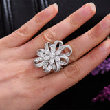 Baguette Zircon CZ Rings for Women Bridal Wedding Jewelry