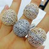 Baguette Cut CZ Engagement Ring Wedding Band