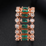 Eternity Tennis Stackable Rings Women Wedding Bridal