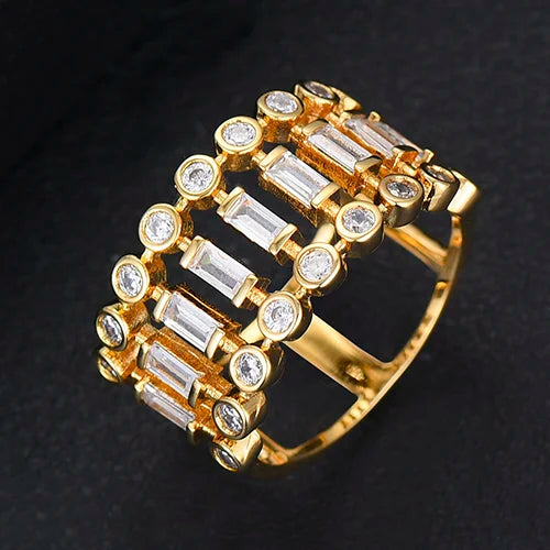 Eternity Tennis Stackable Rings Women Wedding Bridal