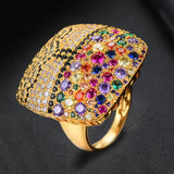 Clouds Life Tree CZ Stacks Rings Beach Jewelry