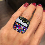 Clouds Life Tree CZ Stacks Rings Beach Jewelry