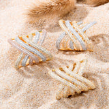 Bohemian Beach CZ Statement Ring for Women