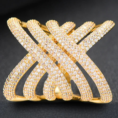 Bohemian Beach CZ Statement Ring for Women