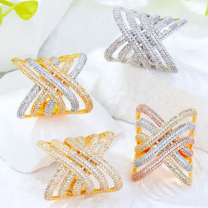 Bohemian Beach CZ Statement Ring for Women