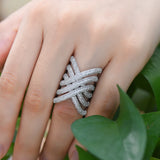 Bohemian Beach CZ Statement Ring for Women