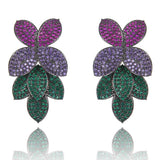 Spring Leaf Flower Collection Earring For Women Wedding Bridal