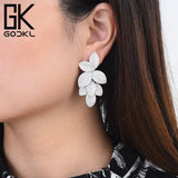 Spring Leaf Flower Collection Earring For Women Wedding Bridal