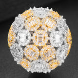 Cubic Zircon Engagement Bold Statement Rings for Women