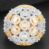 Cubic Zircon Engagement Bold Statement Rings for Women