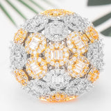 Cubic Zircon Engagement Bold Statement Rings for Women