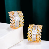3-Layer Zirconia Statement Rings for Women