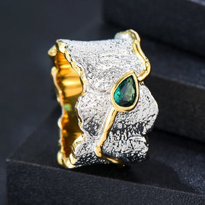 Big Flowers CZ Finger Rings for Women Wedding African Bridal Dubai Jewelry