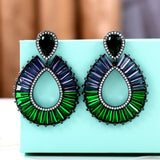 Brazilian Dangle Earrings Cubic Zircon Wedding Engagement Party Brazil Earrings